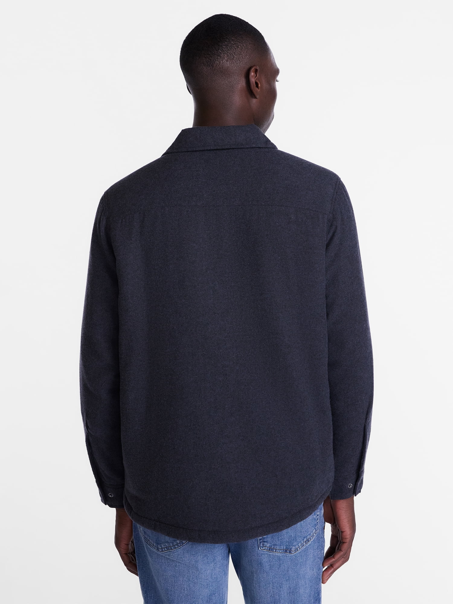 George Men's and Big Men's Shirt Jacket with Long Sleeves, Sizes S-3XL
