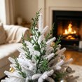 thumbnail image 6 of DefiDgd Artificial Evergreen Leaves Branch,Small Faux Green Stem Vase Filler Greenery Pick for Christmas Wreath Filling Table Mantel Indoor Floral Arrangement Winter Home Decor, 6 of 7