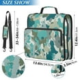 thumbnail image 3 of ALAZA Zipper Binder Camouflage Blue 3 Ring Trapper Keeper File Folder Organizer Bag, 3 of 8