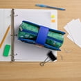 thumbnail image 4 of Peanuts Utility Pencil Pouch with Snap and Zipper Closures, Green and Blue, 4 of 4