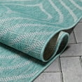 thumbnail image 7 of Well Woven Fallon Ludo Modern Tribal Blue 5'3" x 7'3" Hi-Lo Indoor/Outdoor Area Rug, 7 of 7