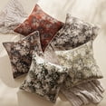 thumbnail image 5 of SUSIELADY Floral Pillow Cover 18 x 18 Inches – Vintage Chenille Square Throw Pillow, Soft Decorative Farmhouse Accent for Couch Sofa Living Room Bedroom, 1 Piece, Coffee Brown, 5 of 6