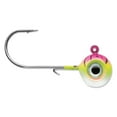 thumbnail image 2 of VMC Neon Moon Eye 3D Holographic Jig Fishing Lure Orange Fire UV Size 2/0 1/4 oz 4 Count, 2 of 2