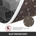 thumbnail image 5 of Black Grey Kitchen Rugs and Mats Non Skid Washable Set of 2, Ombre Geometric Grid Diamond Kitchen Mats for Floor, Modern Simple Kitchen Runner Rug Abstract Kitchen Decor, 5 of 6