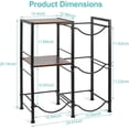 thumbnail image 5 of 3 Tier 5 Gallon Water Jug Holder with Extended Wood Tabletop Shelf 4 Slots Water Bottle Storage Rack and Water Dispenser Stand for Home Office Garage Black, 5 of 7