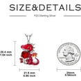 thumbnail image 6 of DVEATR Dragon Necklace Sterling Silver Dragon Jewelry with Heart Crystal Jewelry Gift for Women, 6 of 7