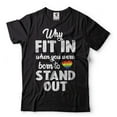 thumbnail image 2 of Why Fit In When You Were Born To Stand Out Shirt LGBT Flag Shirt LGBT Inspirational Shirt LGBTQ Gift (4X-Large Military Green), 2 of 6