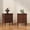Brown, variant on CBJCBJ 21" Mid-Century Nightstands Set of 2, Featuring Two Storage Drawers with Metal Handles, Brown
