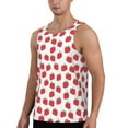 thumbnail image 2 of Pofeuu Cartoon Strawberry Print Men's Workout Tank Tops Sleeveless Muscle Gym Shirt Quick Dry-Large, 2 of 7
