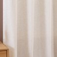 thumbnail image 6 of Vangao Linen Blended Crude Curtains Light Filtering Semi Sheer Curtains 2 Panels for Living Room Bedroom Grommet Drapes 52" x 63", 6 of 7