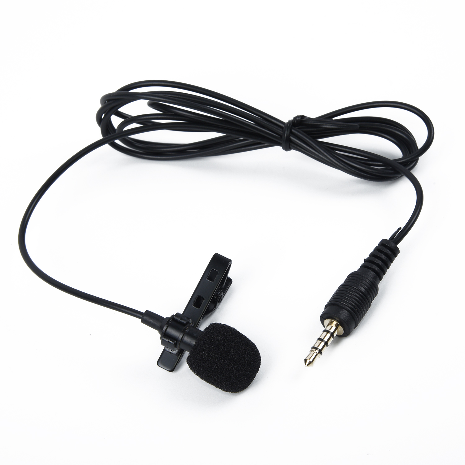 Tie Clip Mic Lapel Lavalier Condenser Microphone for iPad iPhone iPod
