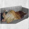 thumbnail image 6 of Tan Soft Flannel Fleece Throw Blanket, Sunrise over the Mountains Conceptual Landscape Hills Rays Scenery, Cozy Plush for Indoor and Outdoor Use, 50" x 60", Sand Brown Pale Brown, by Ambesonne, 6 of 6