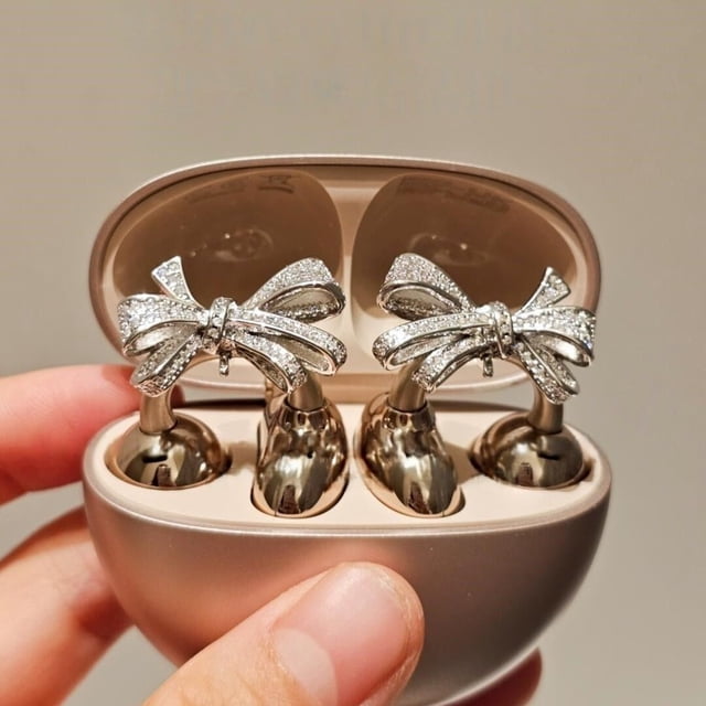 Rhinestone Clip For Earbuds Open Ear Exquisite Diy Decoration Accessory Color A Plastic Material A