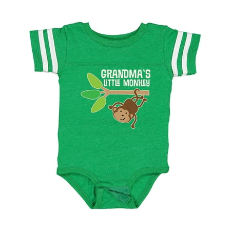 

Inktastic Grandma s Little Monkey Grandchild Boys or Girls Baby Bodysuit
