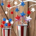 thumbnail image 4 of Zmeidao 9Pcs 4th of July Patriotic Hanging Star Ornament, Red White and Blue Stars Ornament Independence Day Tree Decorations for Memorial Veteran Day Party Decor, 4 of 5