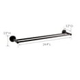 thumbnail image 3 of Design House Kelton Wall Mounted 24" Double Towel Bar, Matte Black, 3 of 11