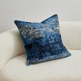thumbnail image 2 of THE-TINOART Modern Luxury Textured Velvet Throw Pillow Cover 22x22 Inch Abstract Navy Blue Metallic Jacquard Accent Couch Pillow Case for Sofa Cushion Bedroom Living Room Decoration, 2 of 6