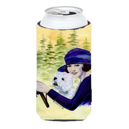 

Woman Driving With Her Westie Tall Boy bottle sleeve Hugger - 22 To 24 oz.