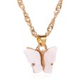 thumbnail image 1 of Japón y Corea del Sur Collar de mariposa dulce Color acrílico Belleza dulce Cadena de clavícula versátil para mujer Personalidad Red Collar de moda rojo Blanco JFHHH pequeña, 1 of 5