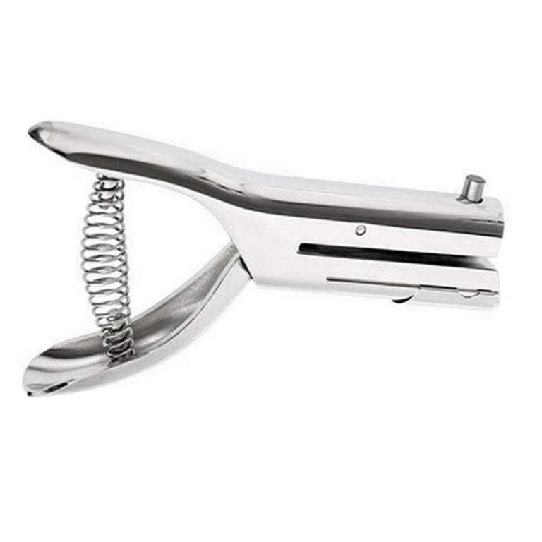 NEW Staples 1 One Hole Punch 6 Sheet Capacity 1/4 Inch Hole Chrome Plated  Steel