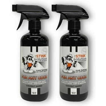 The Stink Solution Car Odor Eliminator Spray, Coconut Mango, 16 oz, 2 Count