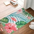thumbnail image 5 of Green Bathroom Rug Green Bath Mat Leaf Bathroom Rug Leaf Bath Mat Tropical Bath Mat Tropical Bathroom Rugs 16" X 24", 5 of 8