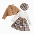 thumbnail image 6 of Gibobby Toddler Girl Outfits Fall Cartoon Print Childrens Clothes Girls 0-12 Months 2t 3t 4t Oversize Streetwear Clothing Set for Girls(12-18 Months,Brown), 6 of 7