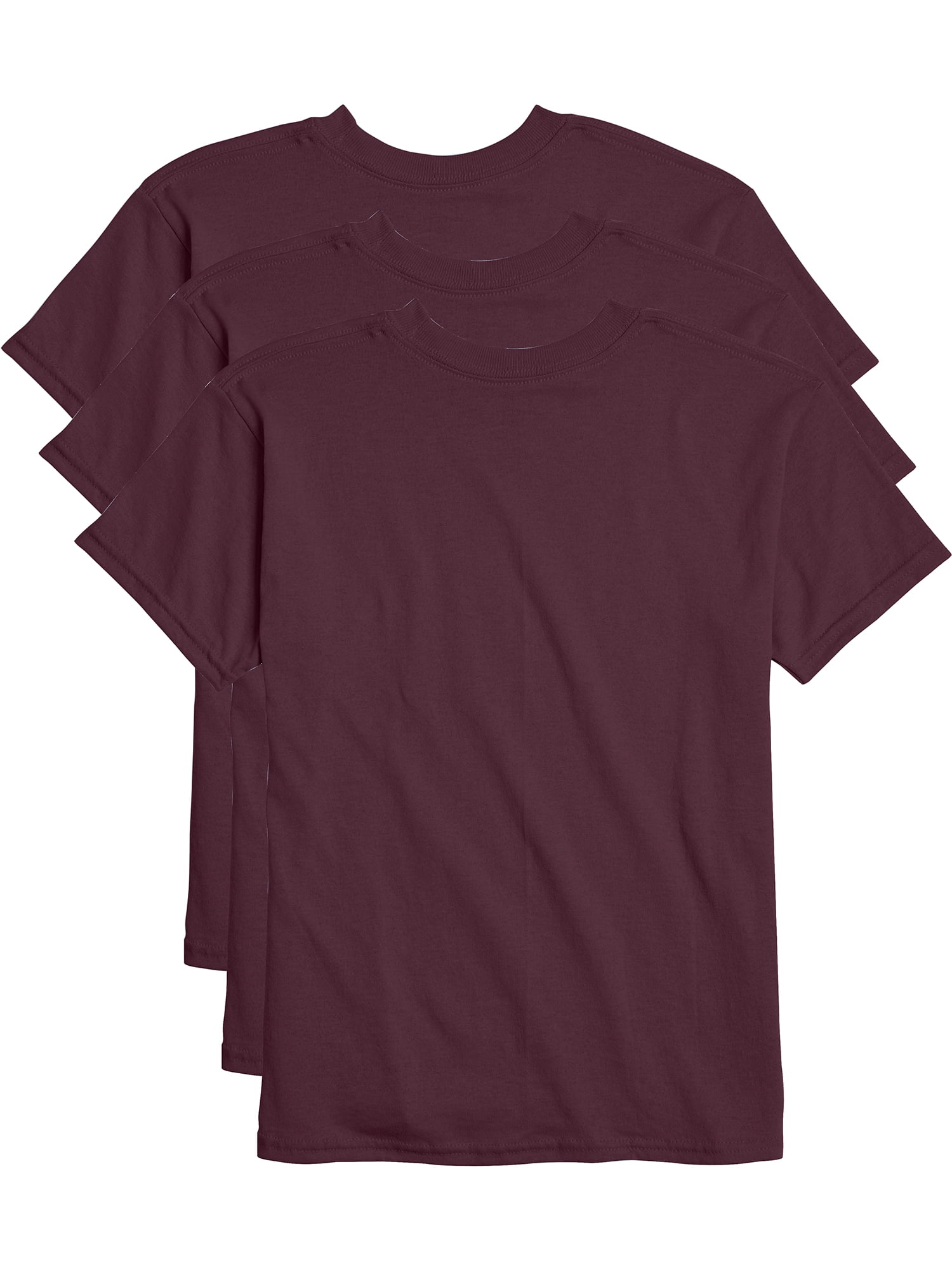 Hanes Boys EcoSmart Short Sleeve 3 Pack Tee Shirts, Sizes 6-18