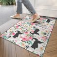 thumbnail image 4 of Husky Dog Flower Floral Door Rugs,Washable Non Slip Door Mats Indoor,Decorative Door Mats,Entry Mat Indoor for Entrance,Bedroom,Kitchen,Bathroom,17"x30", 4 of 6