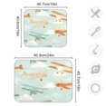 thumbnail image 3 of Dish Drying Mat Microfiber Kitchen Pad Large Counter Absorbent Dish Mats Drainer Rack 16"x18" Cute Airplanes, 3 of 7