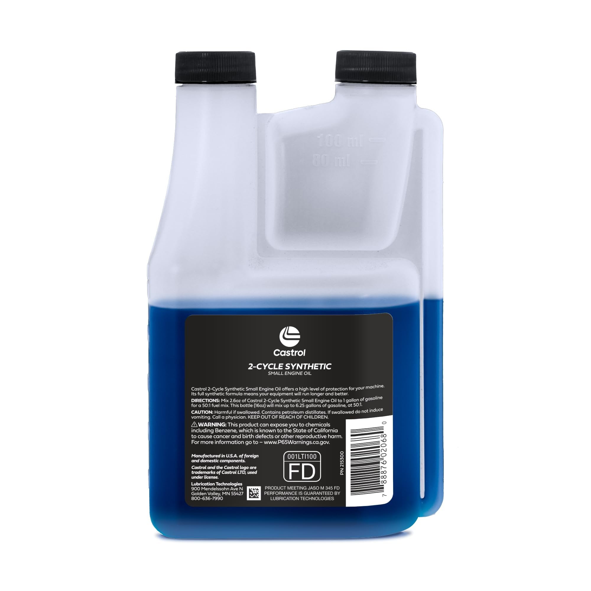 Castrol 2 Cycle Full Synthetic Oil - 6 Pack Small Engine Formula