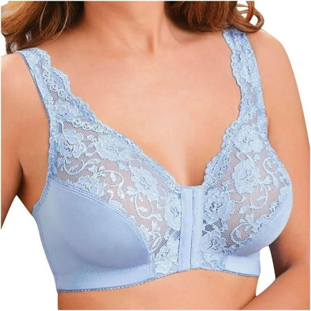 Minimizer Bra for Women Full Coverage Bras Wireless Bralette Plus Size Lifting Lace Lingerie for Heavy Breast