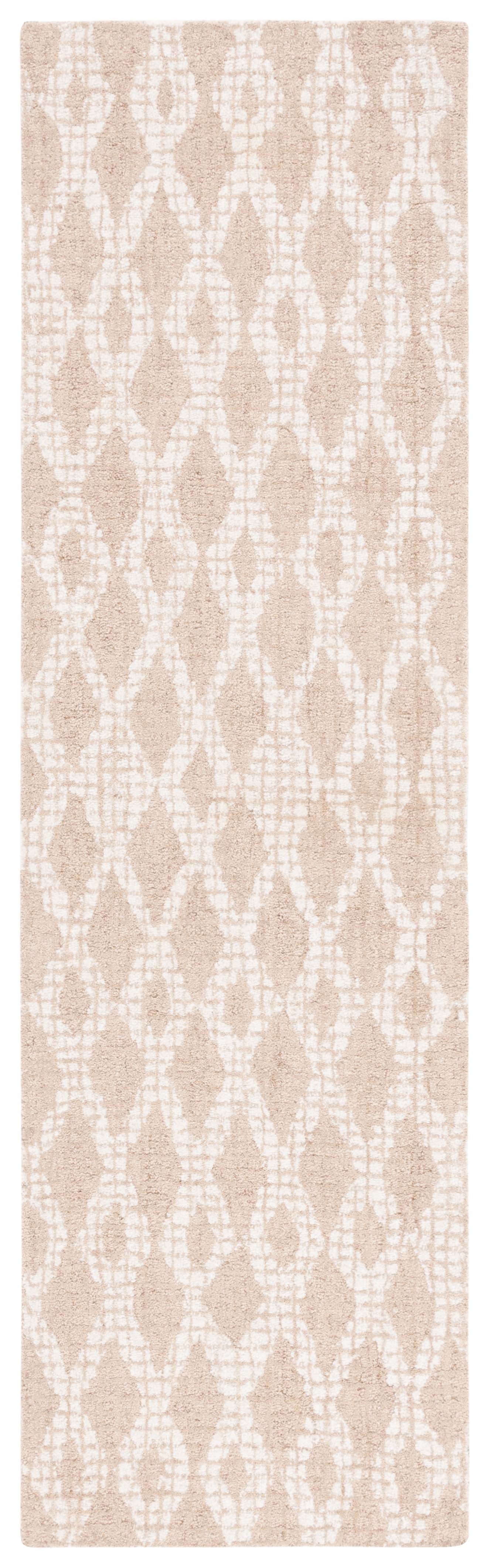 SAFAVIEH Abstract Darian Geometric Diamonds Runner Rug, Beige/Ivory, 2'3" x 8'