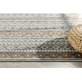 thumbnail image 3 of Well Woven Sahille Grey Golden Rust Geo Stripes Modern Area Rug 5x7 (5'3" x 7'3"), 3 of 7