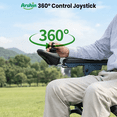 thumbnail image 3 of Foldable Electric Wheelchair,20+ Miles Long-Range(286LBS)Lightweight Portable Electric Wheelchair for Adults,Smart Motorized Mobility Scooter with 360°Joystick,Warranty,Blue, 3 of 10