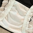thumbnail image 3 of Sinpiling Womens Underwear Panties Lace Satin Comfort Stretchy High-Cut Color Block Briefss, 3 of 5
