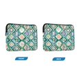 thumbnail image 6 of FORMRS 13-13.3 inch Laptop Sleeve Case Soft Carrying Quilted Computer Bag Cover, Green Geometric Flowers, 6 of 6