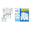 Brita Wave 10-cup Water Pitcher + 2 Advance Brita Filters Item #987584, White, P