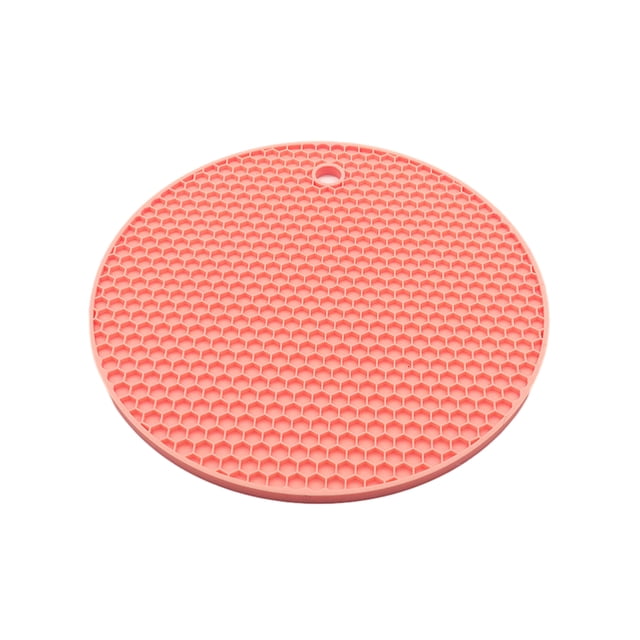 Matsuzay Alfombrilla de silicona de calidad alimentaria resistente al calor hasta 230 ℃, fácil de limpiar y no deformable, sin desplazamiento Cocina y Comedor Rosa-S