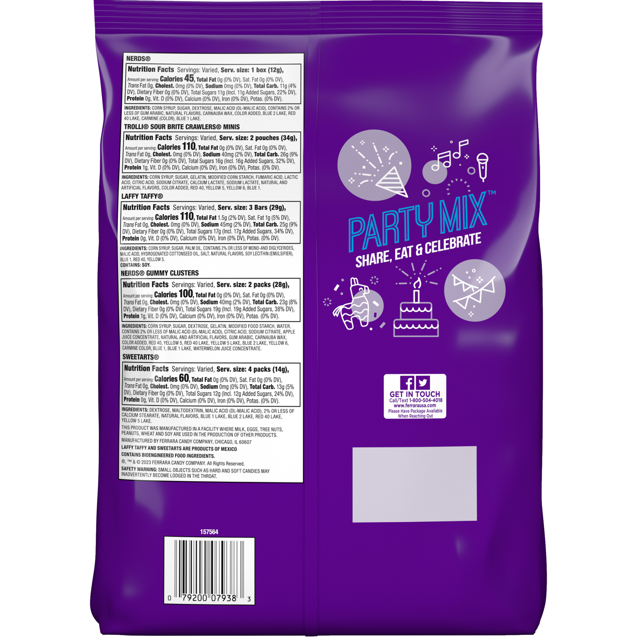 SweeTARTS Variety Party Mix Candy, 75 Count, 28.6 oz photo 5