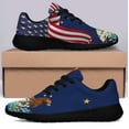 thumbnail image 3 of Alaska Stte Willow Ptarmigan Bird and Forget Me Not Flower Shoes Sneakers Black Size 10, 3 of 7