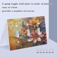 thumbnail image 4 of Switch Panel 4.48x4.56In Switch Plate Wall Panel Living Room Kitchen Bedroom Study Switch Panel Stylish Decoration Two Flowers, 4 of 8