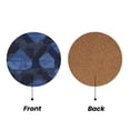 thumbnail image 2 of Multi-Shape Mdf Cork Coaster 4 Pieces Of Anti-Slip, Anti-Wear And Anti-Fouling 3.9in Easy To Clean And Stable Structure Argyle Plaid Doderblue_3 Round Shape, 2 of 7
