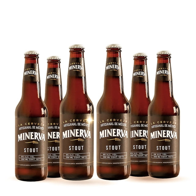 Six Pack Cerveza Minerva Stout 355ml C/u Minerva stout