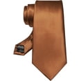 thumbnail image 3 of Solid Color Tie Mens Necktie for Business and Wedding, 3 of 7