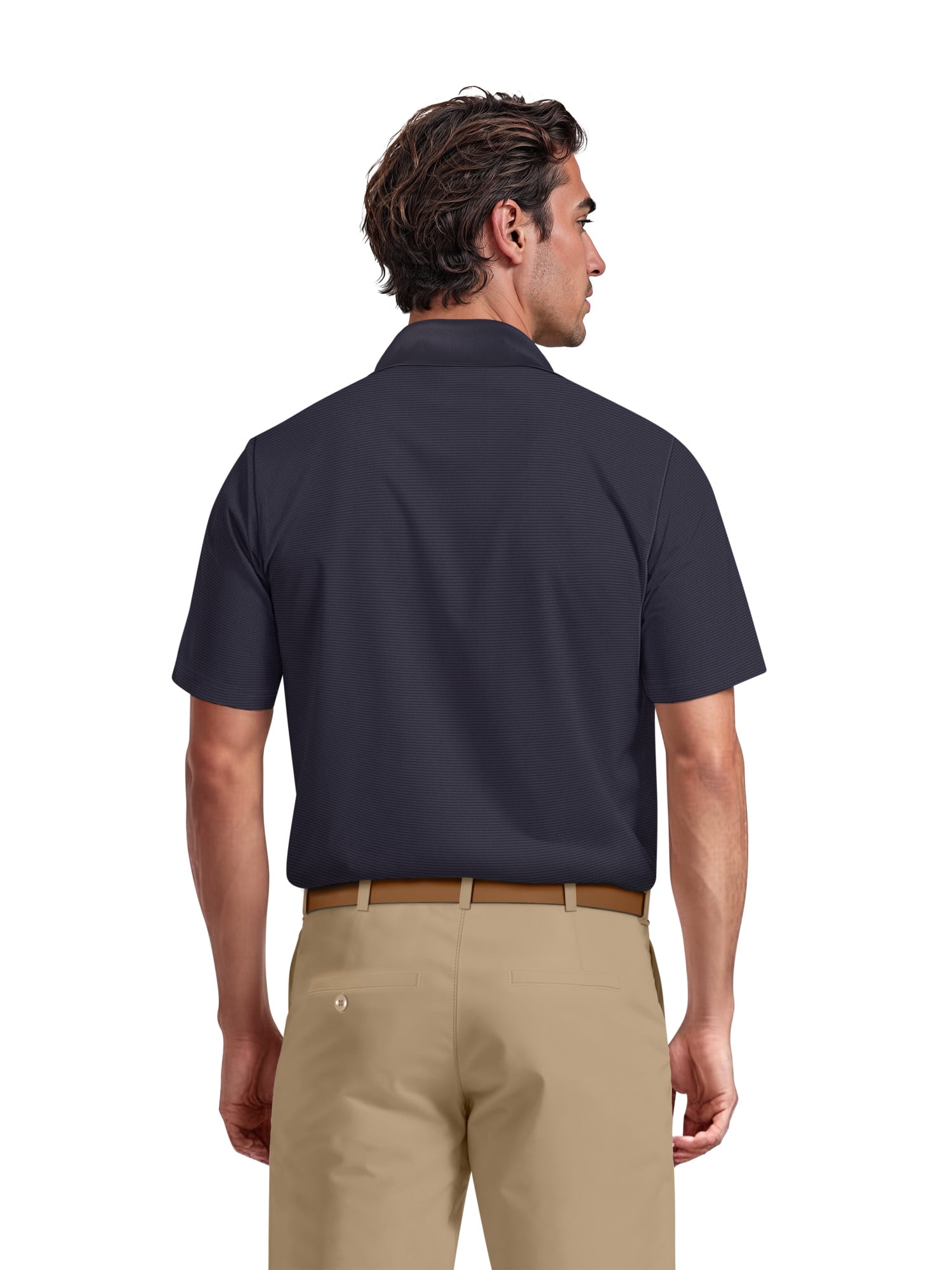 Ben Hogan Performance Men's & Big Men's Easy Care Solid Short Sleeve Golf Polo Shirt, up to 5XL