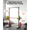 thumbnail image 3 of VEVOR Power Cage Squat Rack, Multifunctional Power Rack Home Gym, 1000LBS Strength Training Workout Equipment with 4 Band Pegs, Adjustable J-Hooks & Safety Bars for Barbell Squat Bench Press Pull-Up, 3 of 9