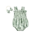 thumbnail image 3 of Sleeveless Elastic Bust Romper with Bow Headband., 3 of 7