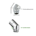 thumbnail image 5 of Handheld Shower Swivel Joint 135 Degree Leak Proof Bathroom Shower Head Extension Brass Shower Head Angle Connector, 5 of 5