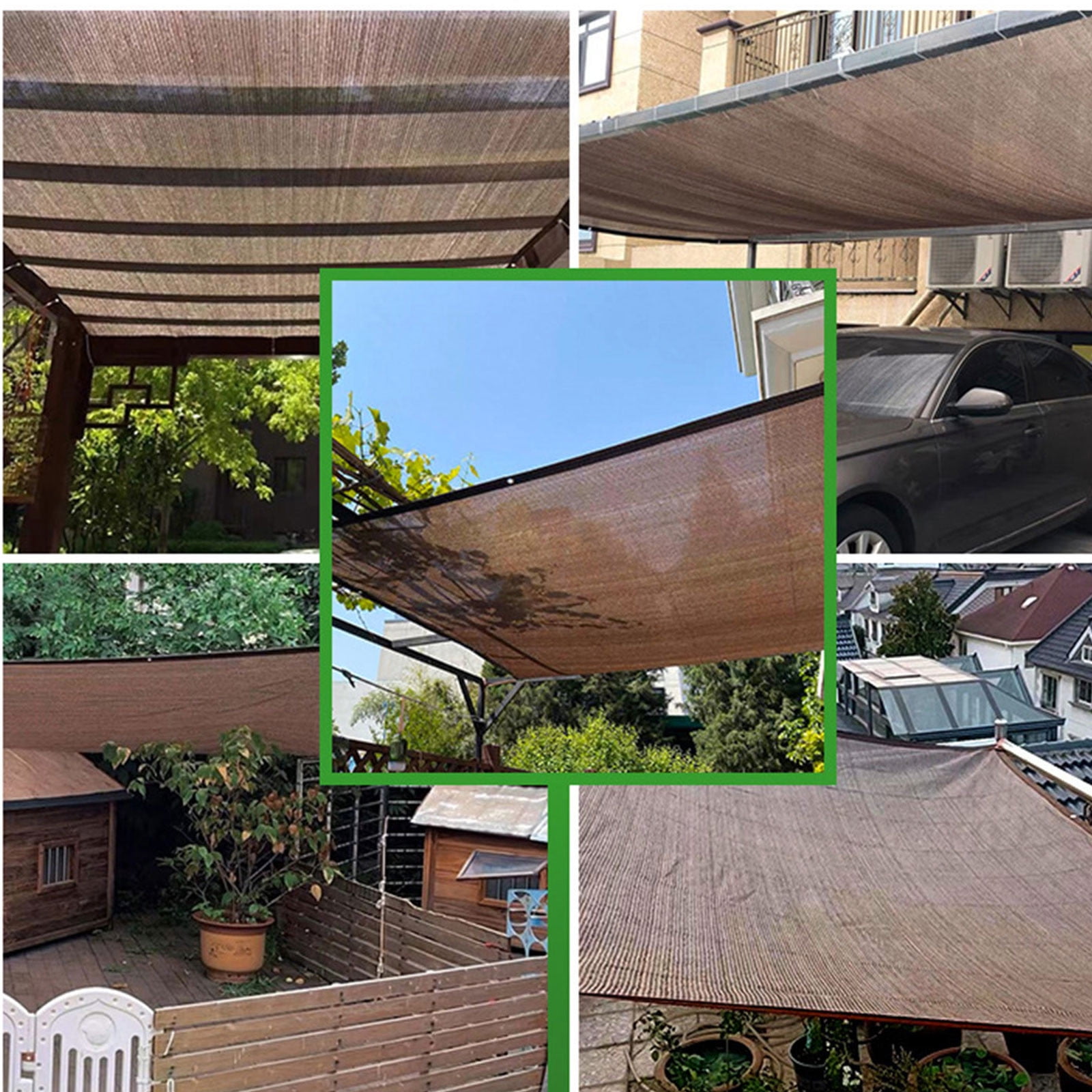 Shade Cloth with Grommets, Sunblock Mesh Tarp and Outdoor Sun Shade for Garden, Plant Covers Protection for Greenhouse, Plant Cover, Greenhouse, Patio, Barn Kennel